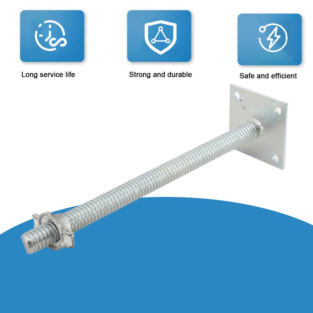 4Pcs Adjustable Leveling Jacks 18" Scaffolding Solid Screw Jack with Base Plate