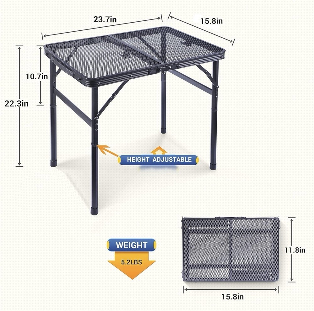 Table for Grill, Outdoor Table, Camping Table, Outdoor Cooking Table,