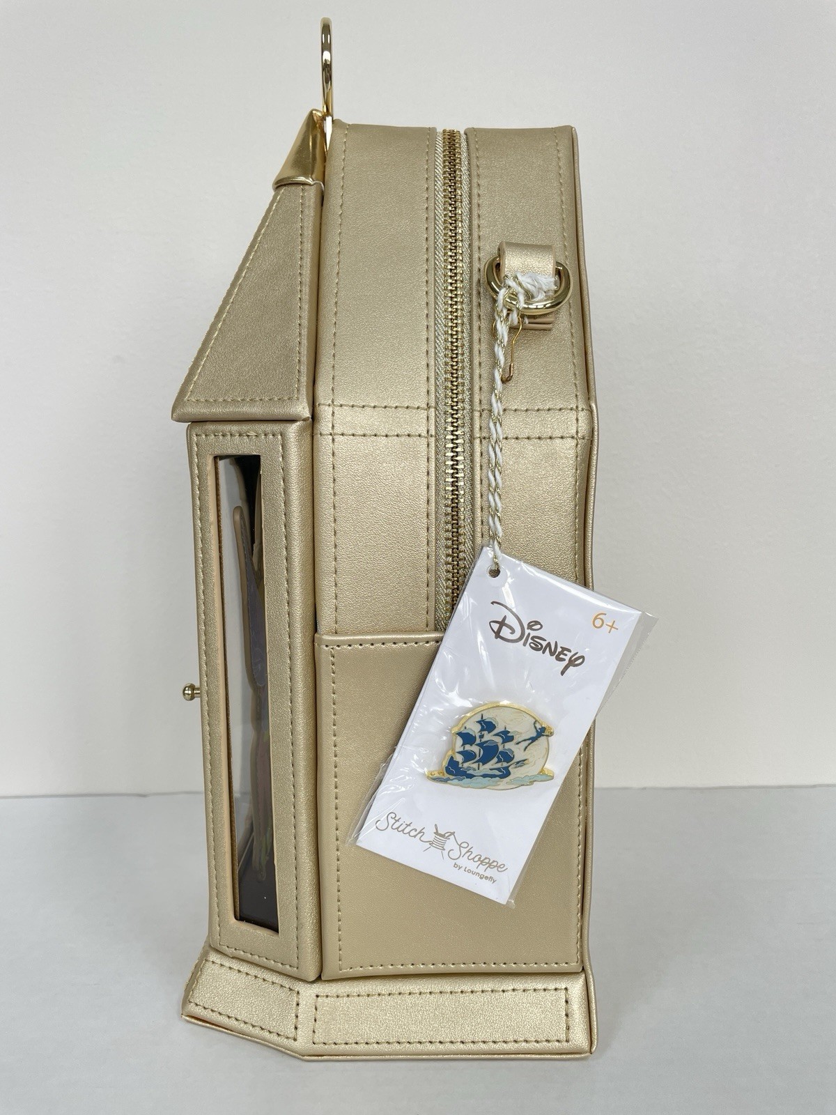 NEW Stitch Shoppe By Loungefly Tinker Bell Lantern Crossbody Bag w/ Pin PeterPan