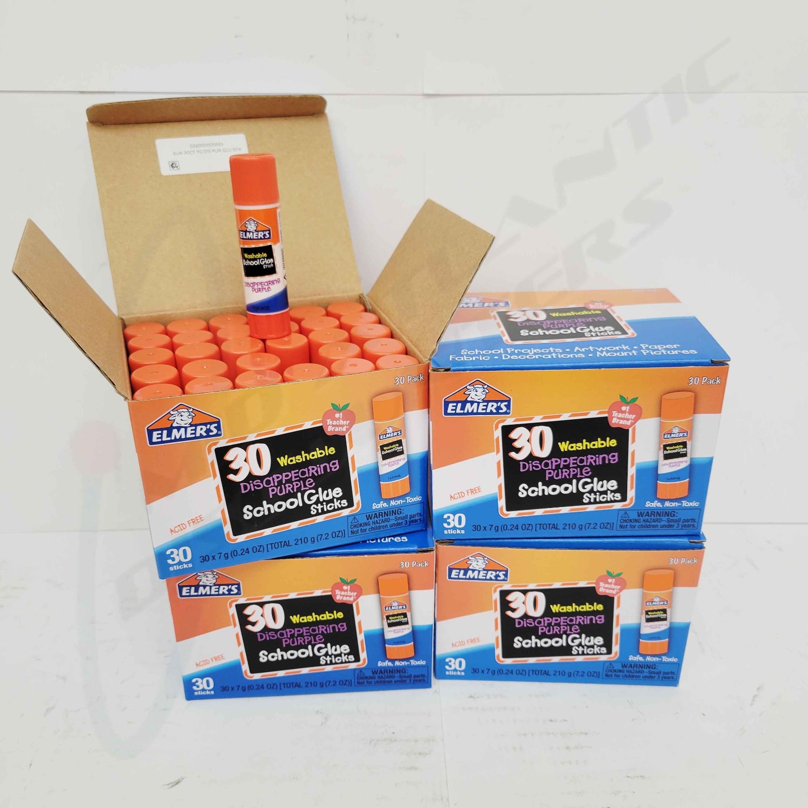 Lot of 120 Elmer’s Washable Disappearing Purple School Glue Sticks, 7g Each