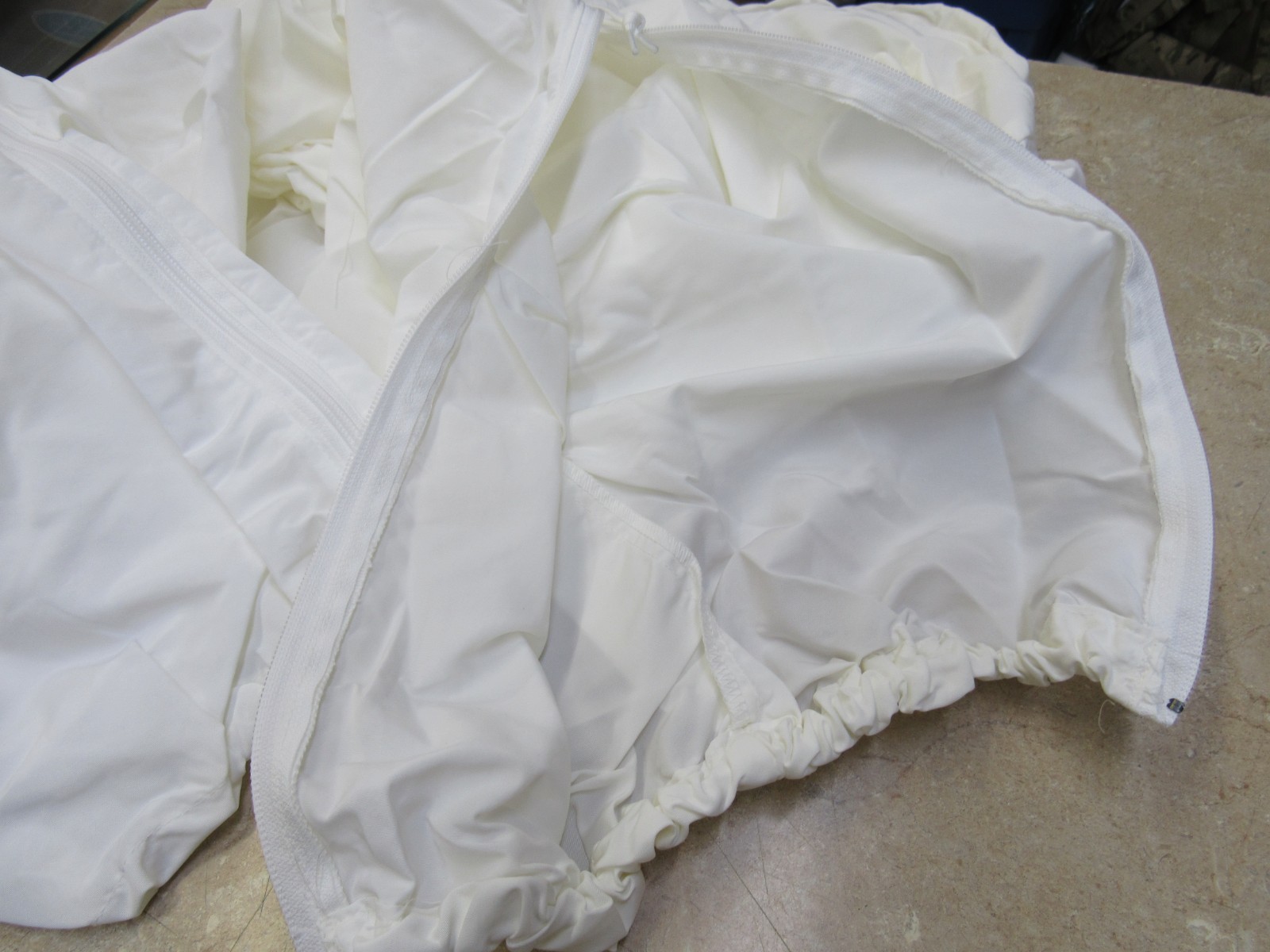 US GI Snow Camo Trousers Pants White Nylon Large Reg Tennier Industries 2018 NOS