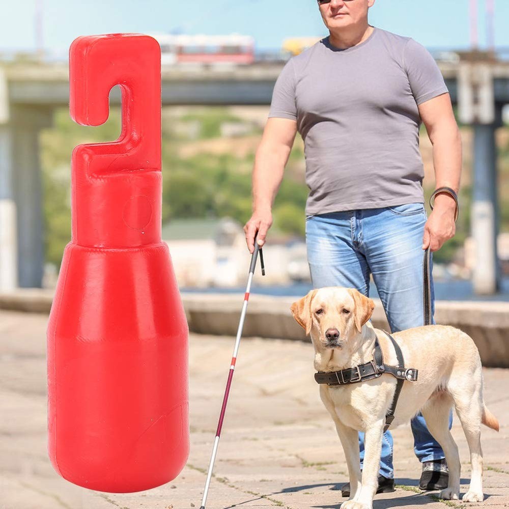 2 PCS Red Hook Type Rolling Cane Tip Replacement Accessory For Blind Stick