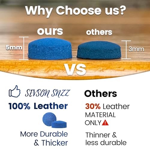 Billiard CUE Tips 12MM BLUE