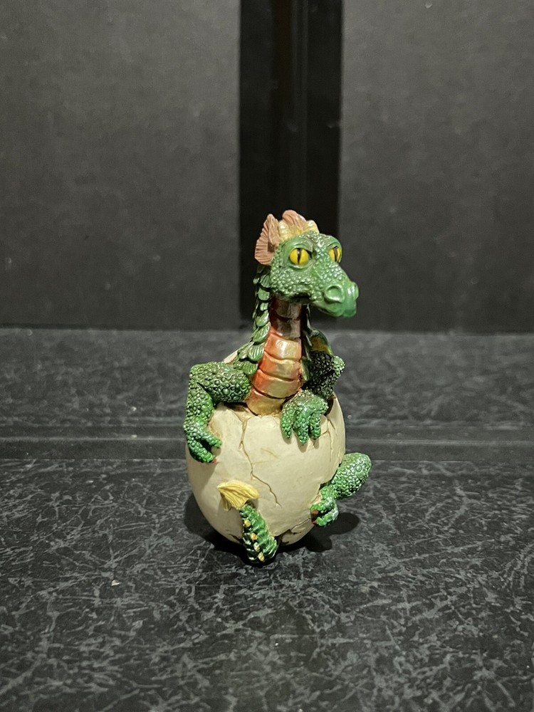 Vintage Hatching DRAGON IN EGG Figurine 1997 WU