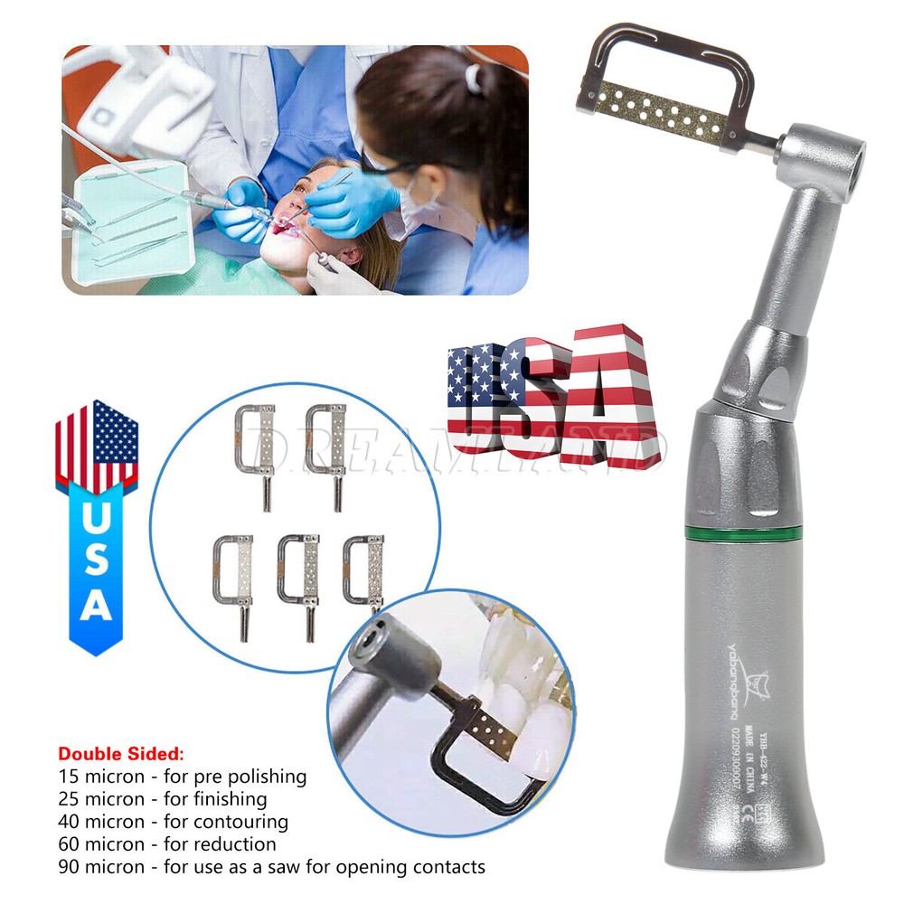 4:1 Reduction Dental Contra Angle IPR Handpiece plus 10 Interproximal Strips