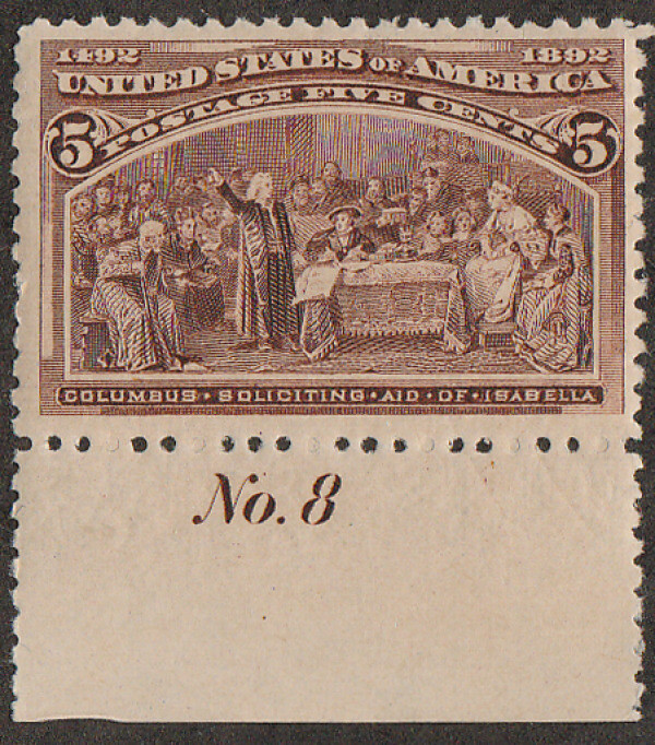 MALACK 234 VF OG NH, plate number. SELECT! b4964