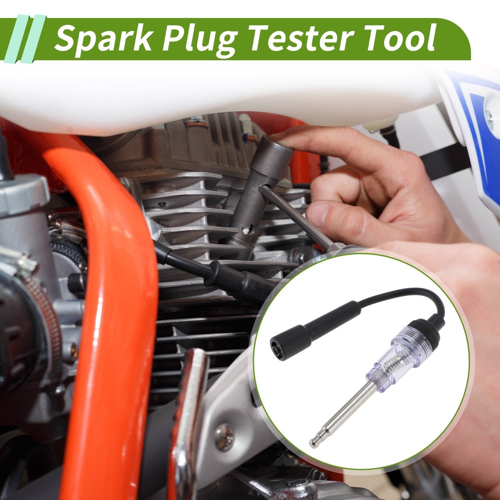 Spark Plug Tester Ignition Plastic Black Transparent for Car Engine Tune-Up