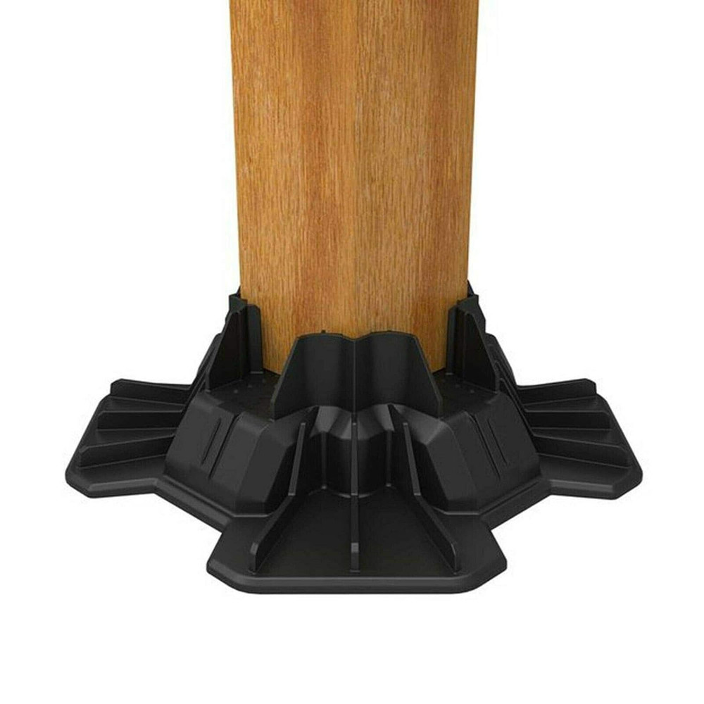 Instant Foundation Block Deck Support System for 4" X 4" Posts and 2" Joists