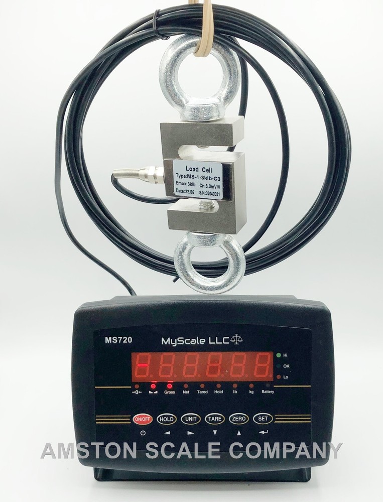 150 LB S-TYPE LOAD CELL & LED DISPLAY ARCHERY DRAW BOARD COMPOUND LONG BOW SCALE