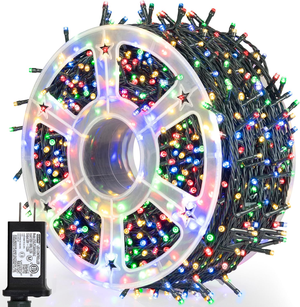 Multicolor 500LED Christmas String Lights 164ft Christmas Lights Waterproof