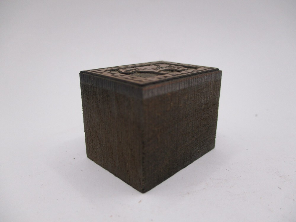 Vintage Printing Letterpress Printers Block Cow
