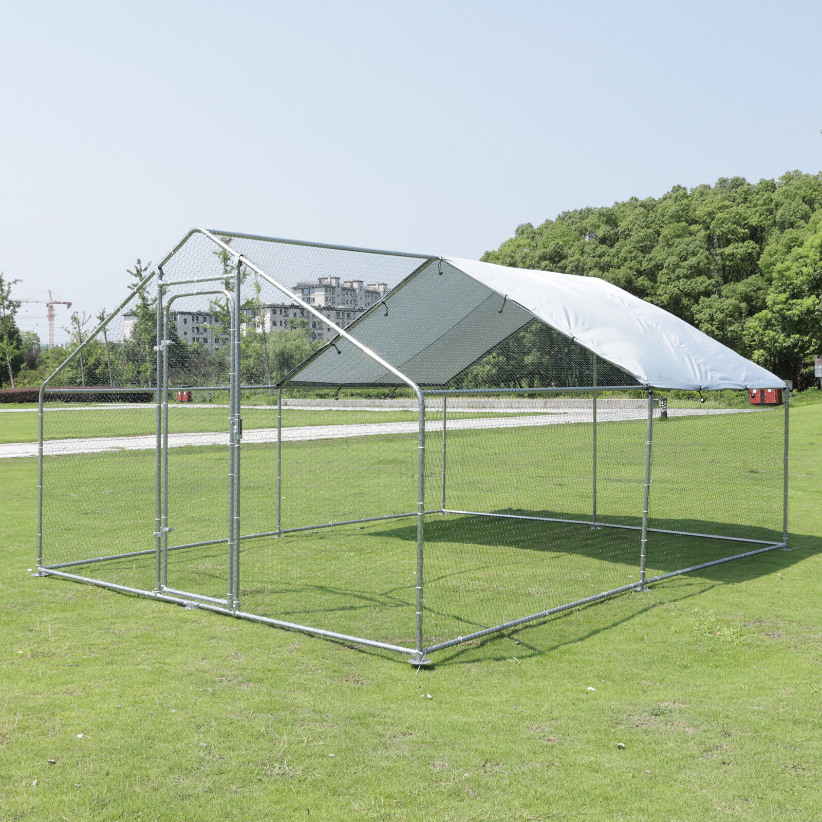 Large Walk in Chicken Coop Backyard Hen House Outdoor Farm Ranch Poultry Cage