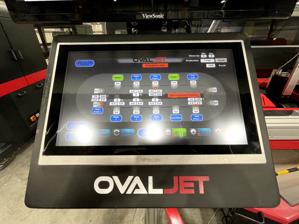 2020 OvalJet DTG Printer / Press - Direct to Garmet Textile Printer