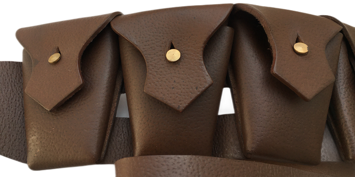 Warcraft Exports 1903 Pattern Leather Five Pocket Bandolier for Jawa Costume