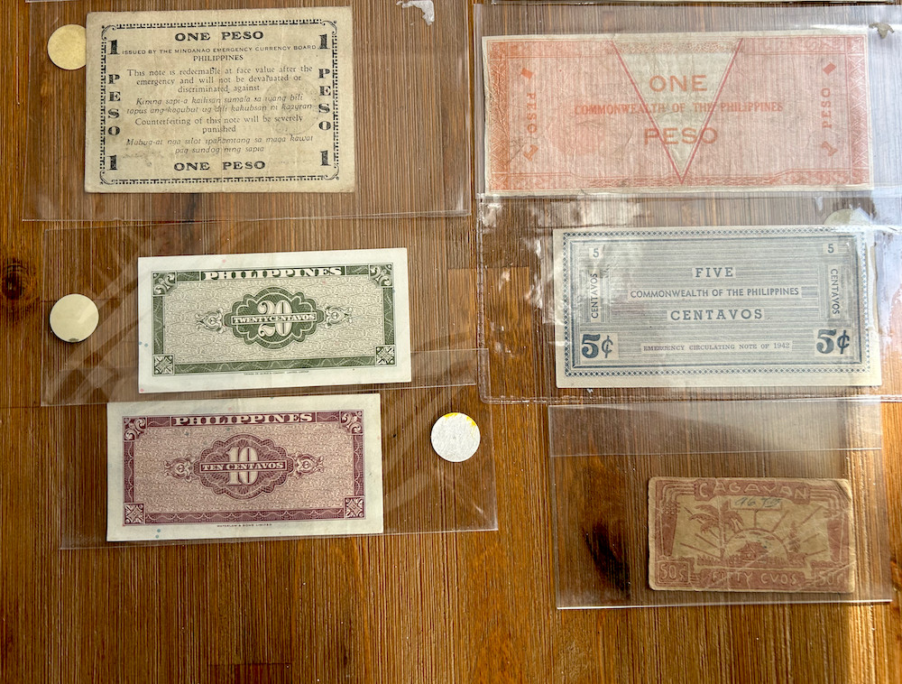 PHILIPPINES WWII 14 BANKNOTES