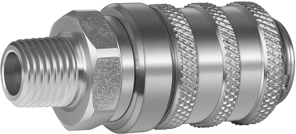 PD243 Quick Connect Coupling 1/4-18 NPTF 6000psi for Hydraulic & Pneumatic Test