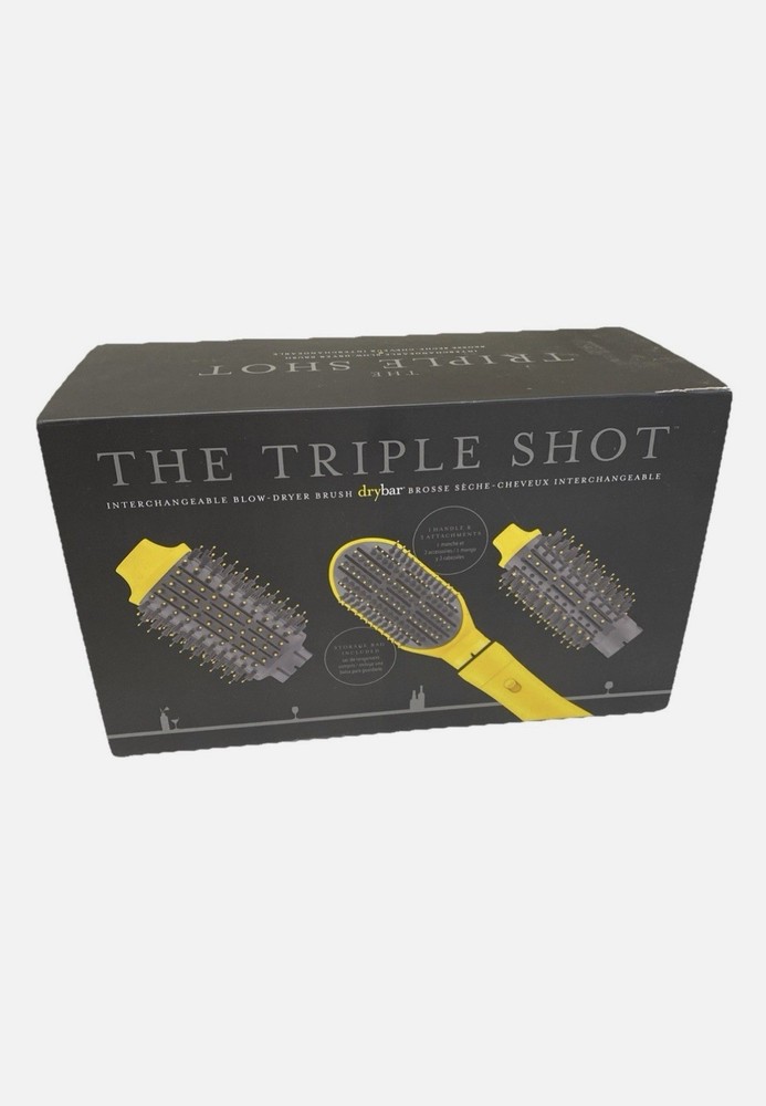 Drybar Triple Shot Interchangeable Brush Dryer Ionic Tech Adjustable Heat
