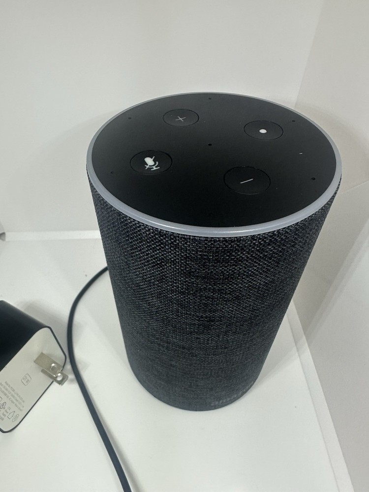 Amazon Echo 2nd Generation Smart Speaker With Alexa Dolby Charcoal Fabric