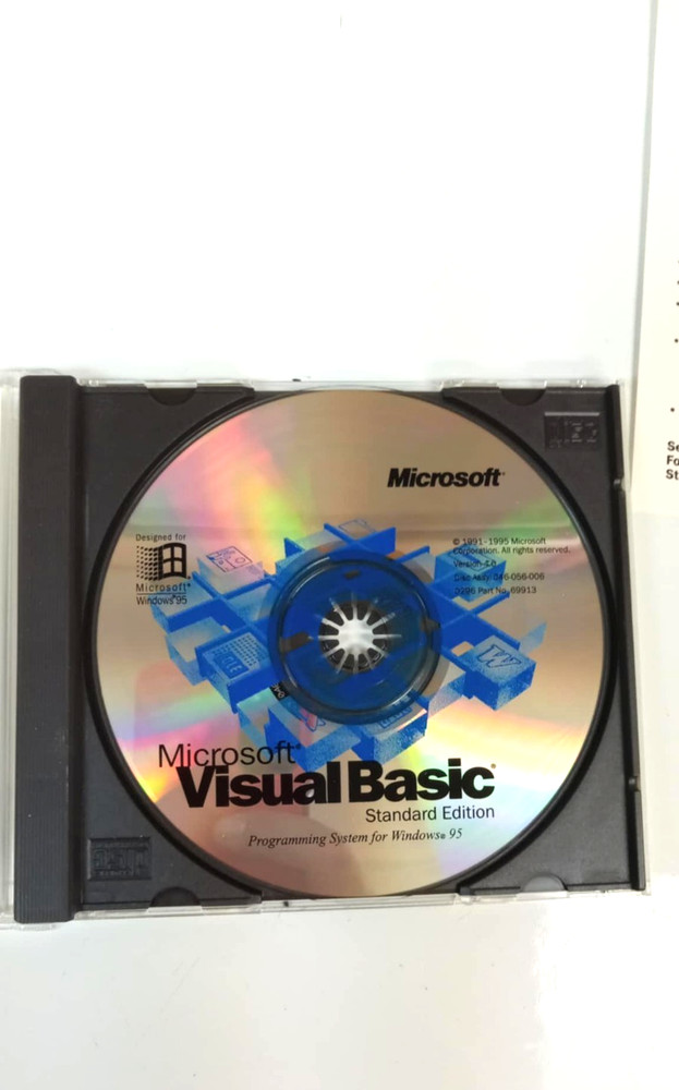 Microsoft Visual Basic Standard Edition Version 4.0 used complete Win 95 1996