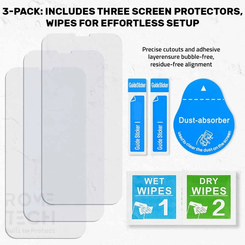 For Apple iPhone 14 Plus 2.5D Tempered Glass Screen Protector (3 Per Pack)