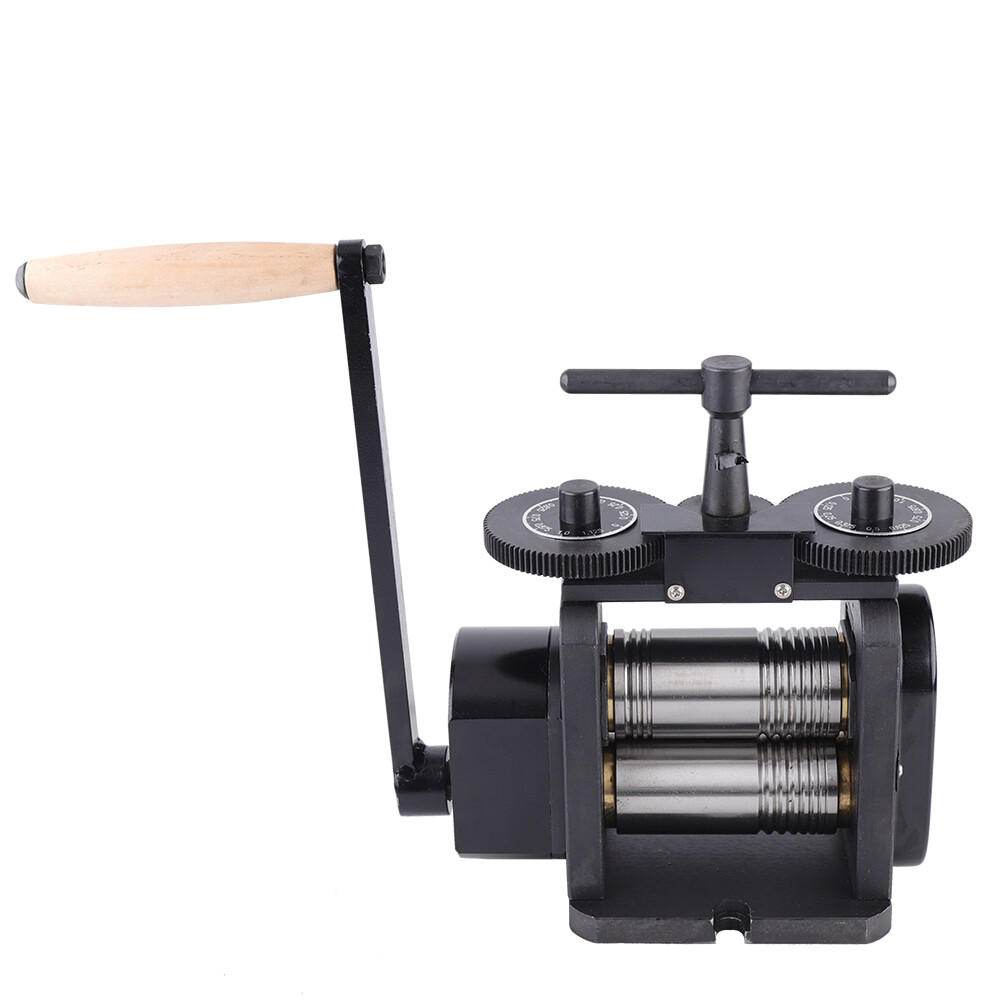 110mm Manual Rolling Mill Machine Wire Flat Pattern Sheet Metal Jewelry Tool US