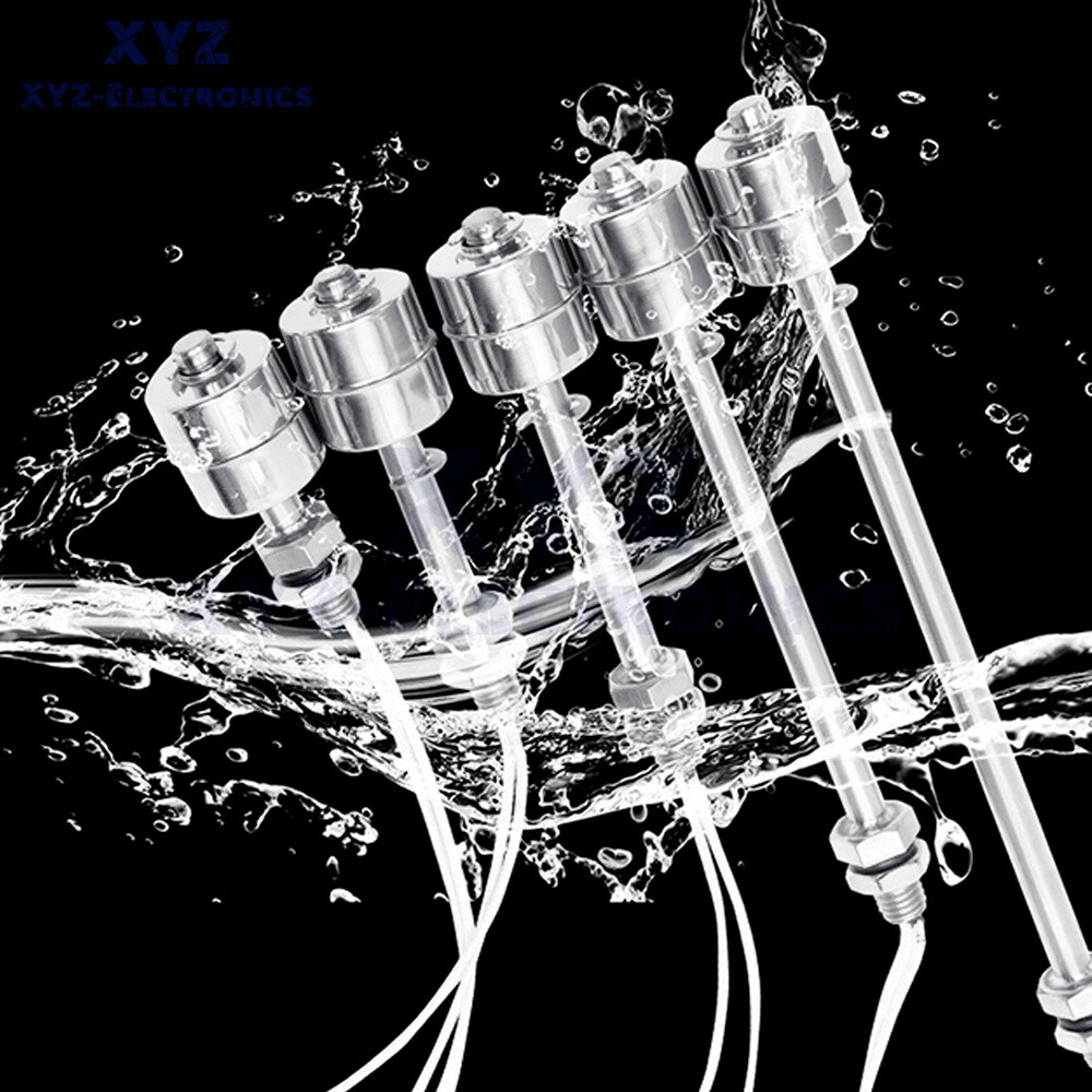 Water Level Sensor Liquid Float Switch Stainless Steel 45mm 75mm 100mm 200mm