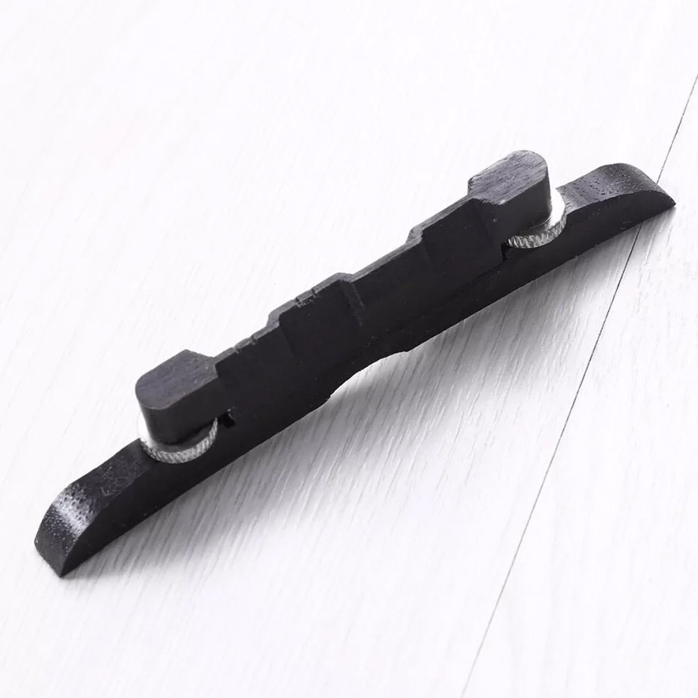 Premium Ebony Mandolin Bridge Height Adjustable for Smooth Playing Experience