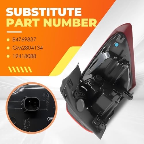Driver Side Tail Light Assembly Compatible with 2018-2021 Equinox Left
