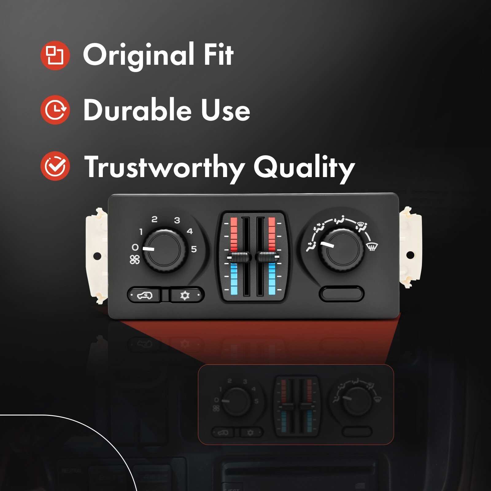 New Climate Control Module for Chevy GMC Cadillac w/ Manual AC 599-210XD