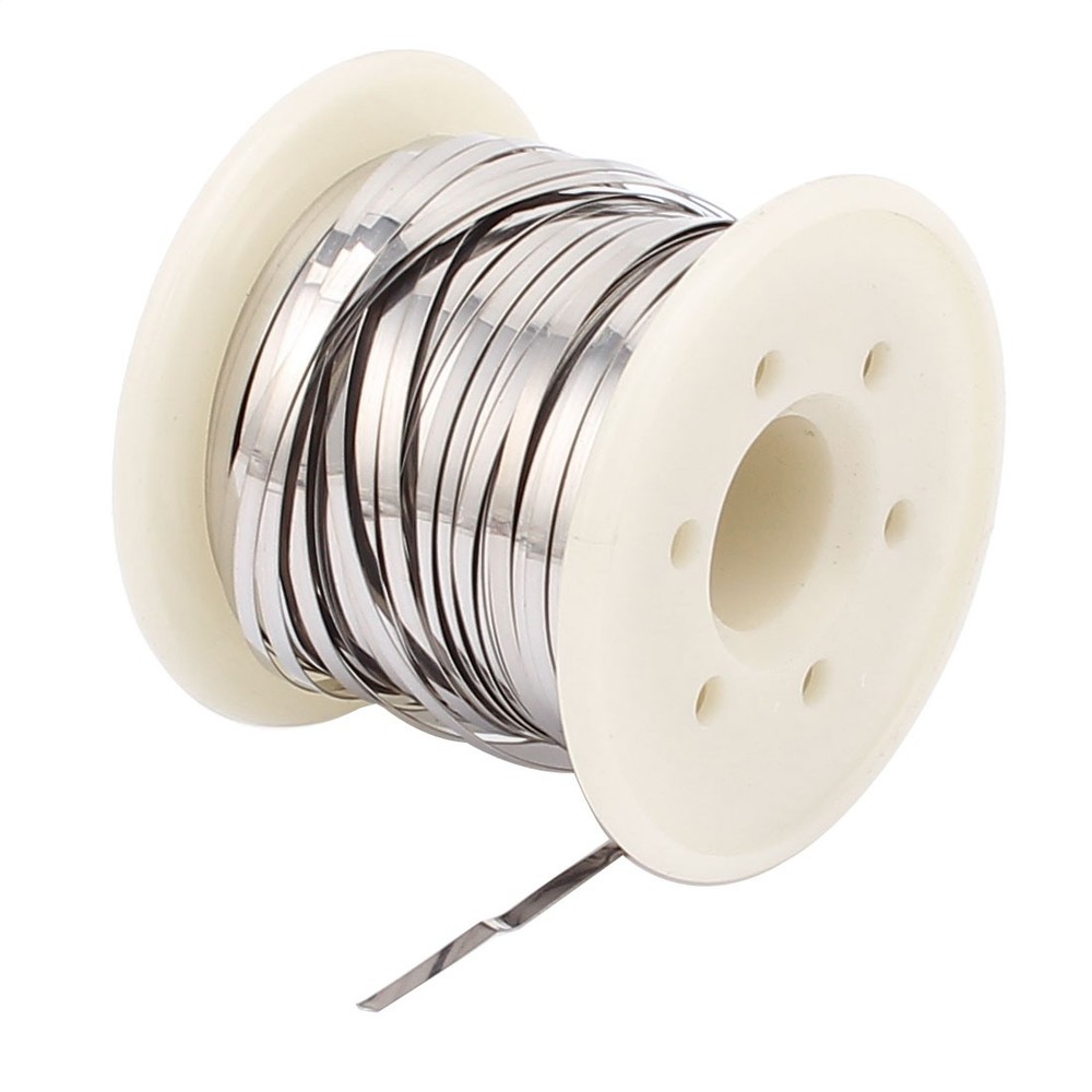 Nichrome Flat Heater Wire 10M 33Ft 0.2x2mm for Heating Elements