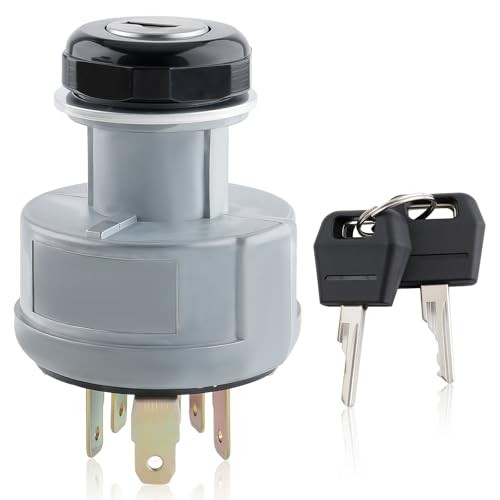 Ignition Switch with 2 Keys Compatible with Case IH Tractor Models 1080B 1150G