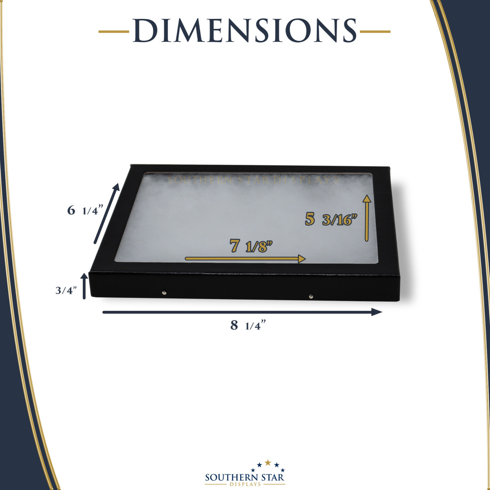 6 Pack of 6 x 8 x 3/4 Riker Display Cases Boxes for Collectibles Jewelry &More