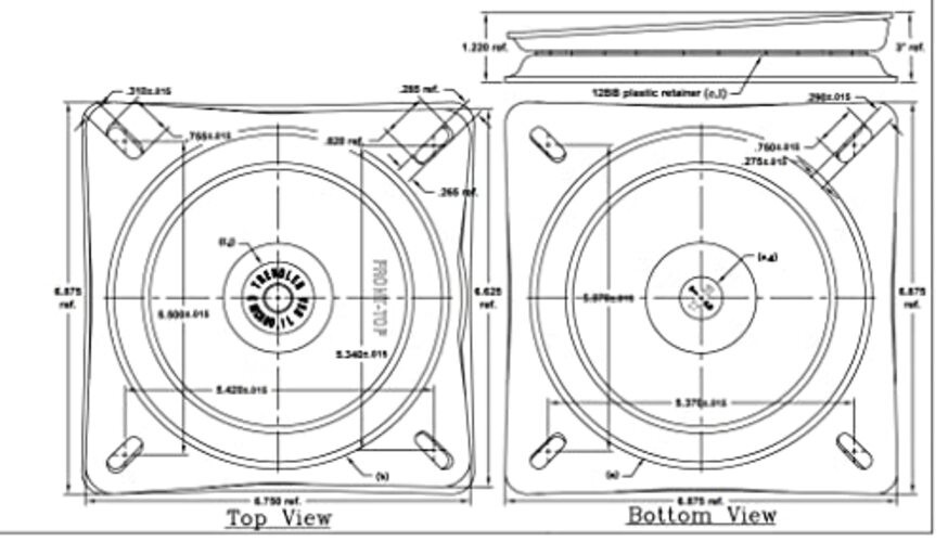 17721 Seat Swivel, For One size