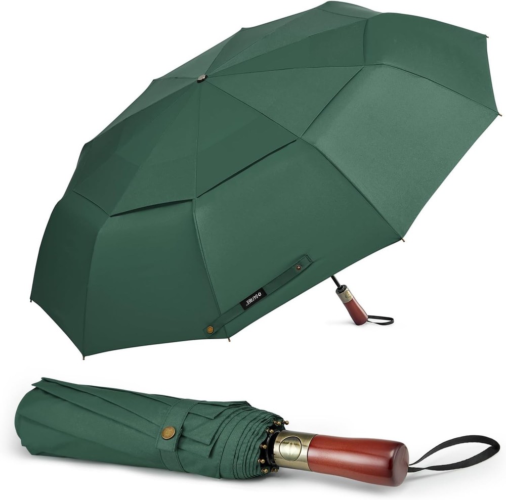 54 Inch Large Compact Windproof Golf Umbrella Rain Oversized Auto Open Close