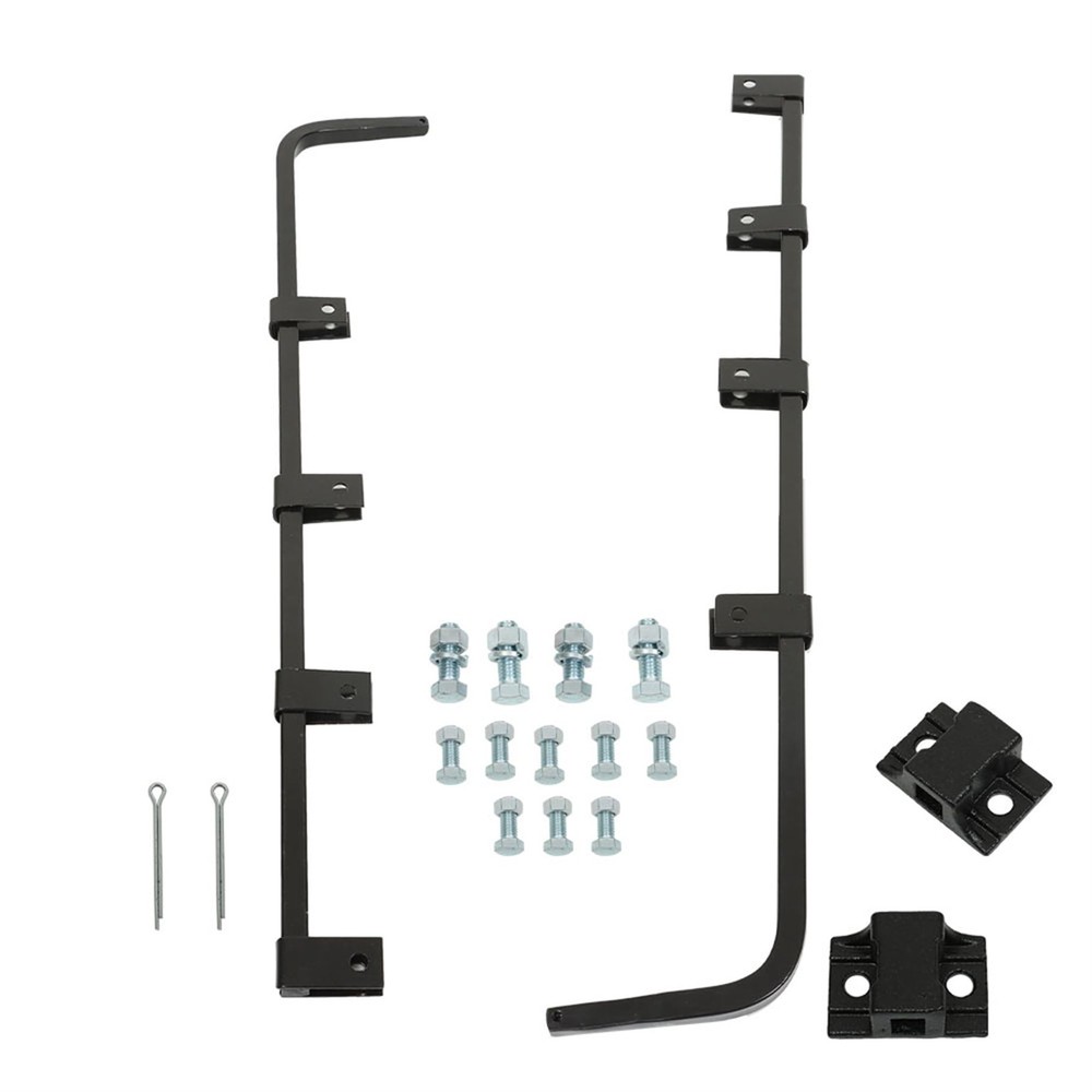 1 Pair Mud Flap Hanger Bracket Kit Black-Coated Replacement for 30 Straight