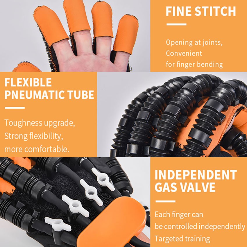 Finger Gloves Hand Function Massage Stroke Hemiplegia Recovery Training Exercise