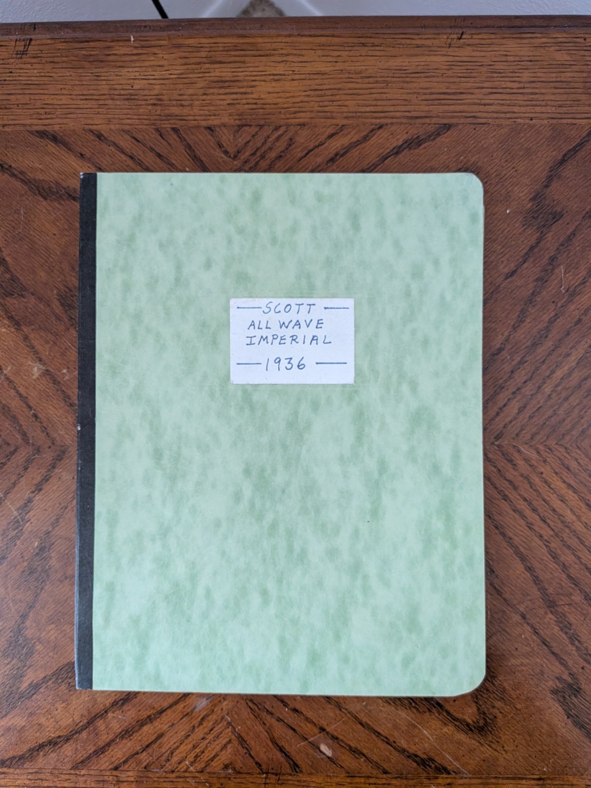 EH Scott 1936 Allwave Imperial Photocopy Documentation Book