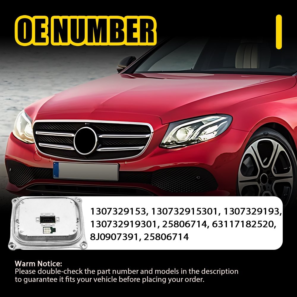 For BMW E90 E92 E93 X5 Xenon HID Headlight Ballast Module 63117182520 & Bulb