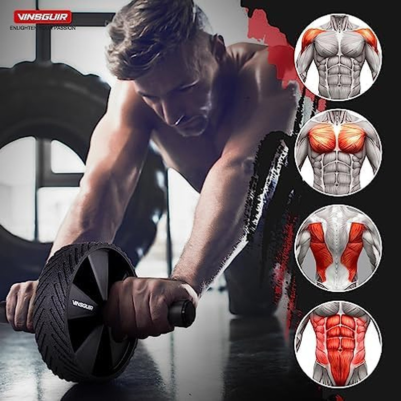 Ab Roller Wheel - Ab Workout Equipment for Abdominal & Core Strength Training, H