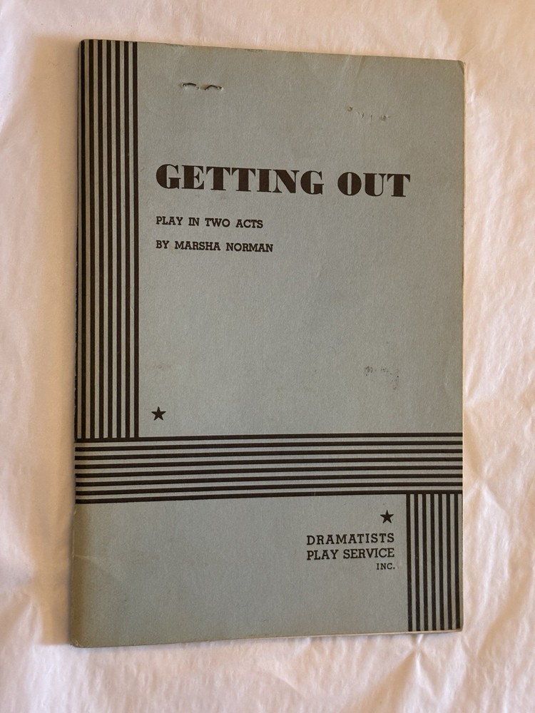 GETTING OUT Marsha Norman - Dramatists Acting Edition SCRIPT