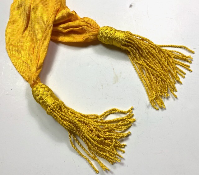 CIVIL WAR OFFICER SILK UNIFORM SASH- CAVALRY