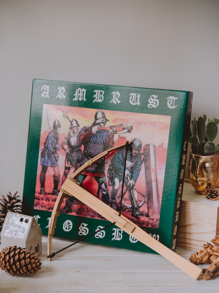 Handmade wooden crossbow