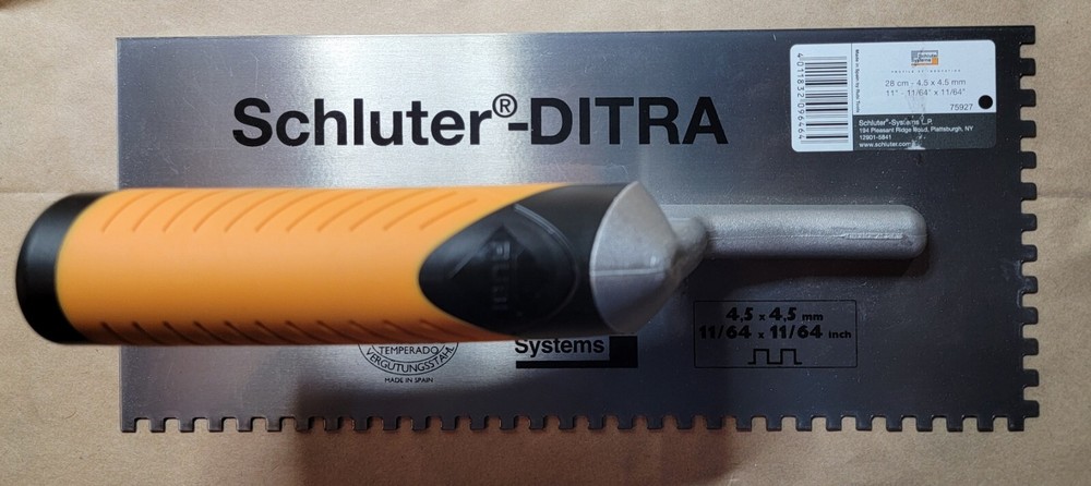 Schulter Ditra Trowel 11/64"