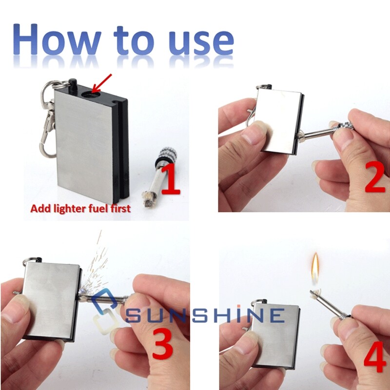 5x Waterproof Permanent Match Lighter, Endless Match, Survival Camp Fire Starter