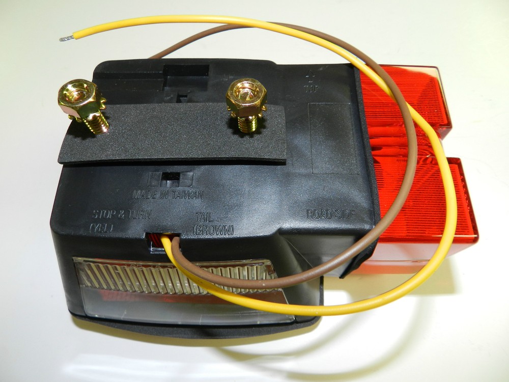 Trailer 7 8 Function Light Stop Turn Tail Light Taillight Square Red - PAIR