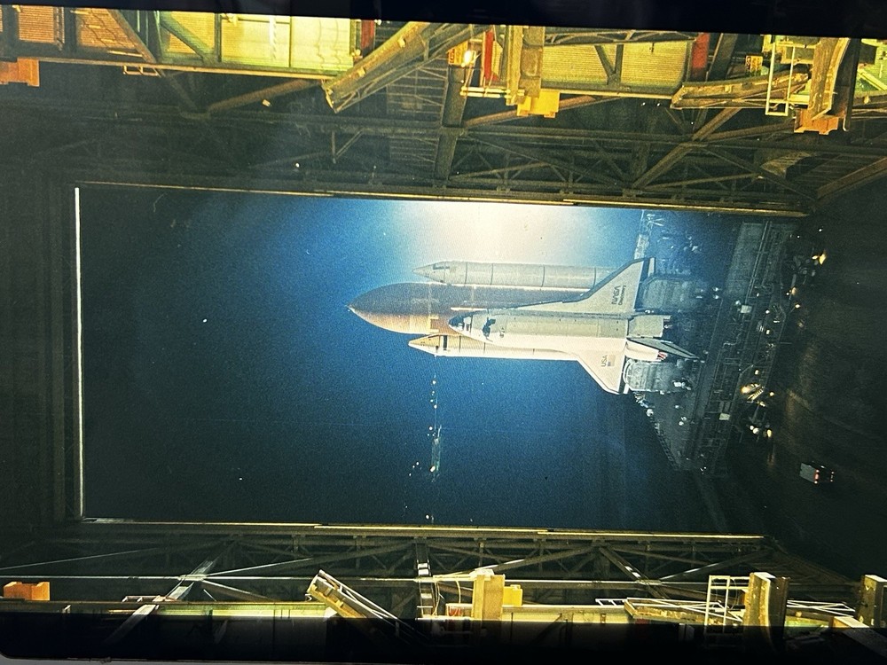 1988 NASA KSC Space Shuttle Discovery STS-26 VAB Presentation Transparency