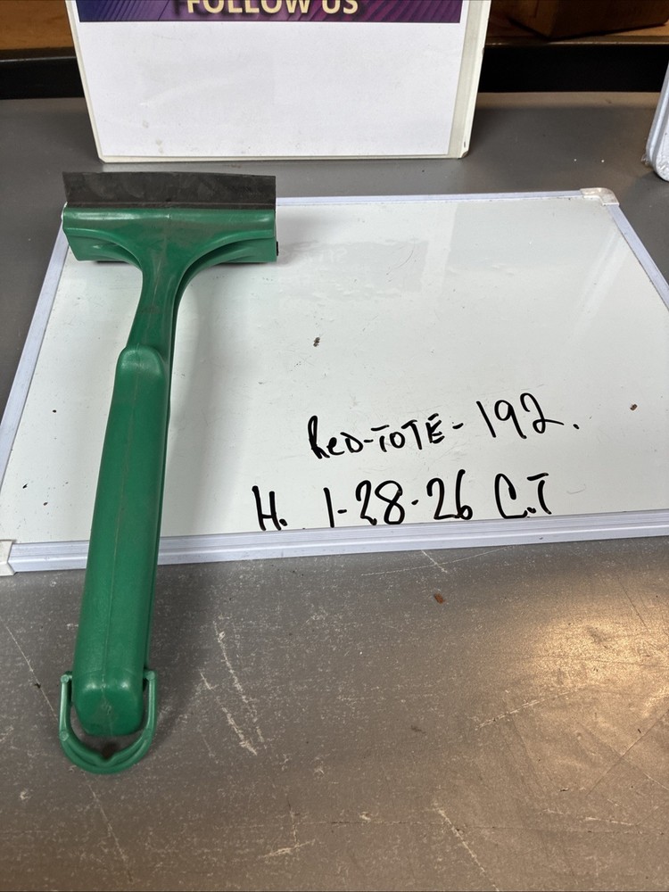 Ice Scraper Tool, 12 Inch Green Ergonomic Window Ice Scraper With 5 Inch Blad
