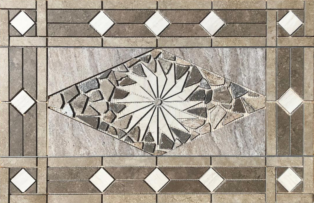 32" x 20 3/4" Tile Medallion - Daltile Affinity & Articulo tile series