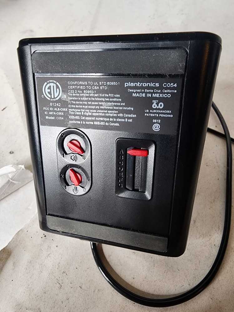 Plantronics CS540 C054 Charging Base Only Wireless Headset Charger