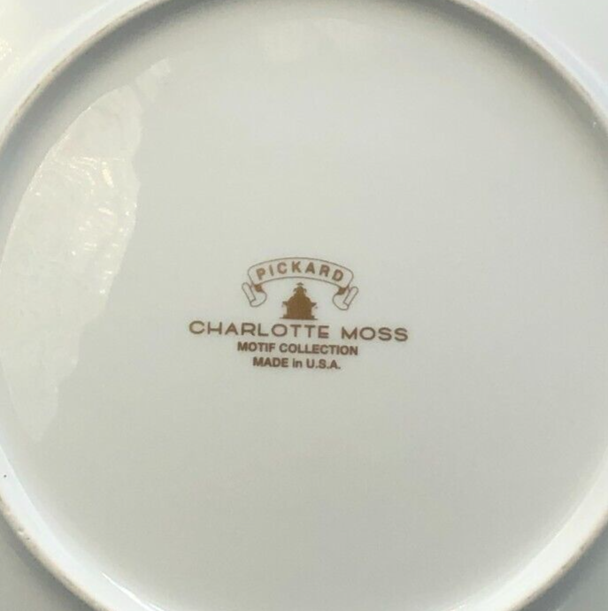 Charlotte Moss / Pickard individual square Accent Tidbit Plate 8"
